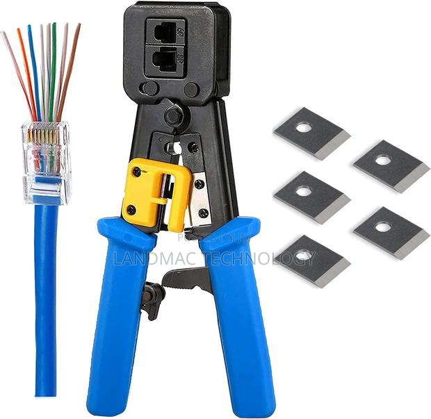 Rj45 Crimp Tool Ethernet Pass Thru Crimper · Photo 1