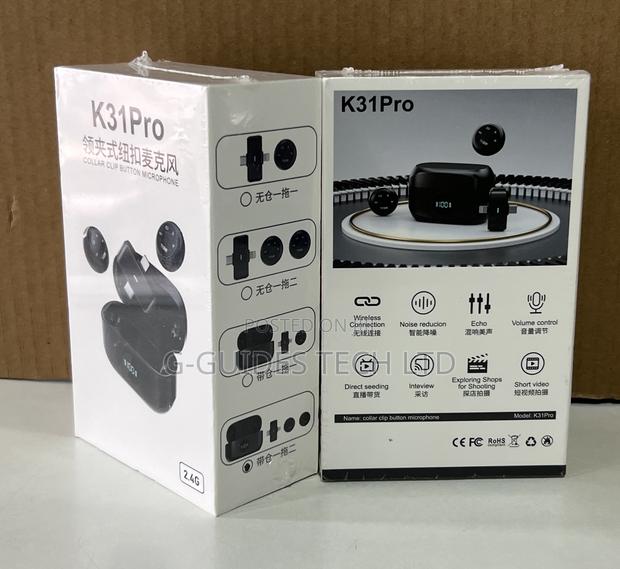 K31pro Collar Clip Button Wireless Microphone · Photo 5