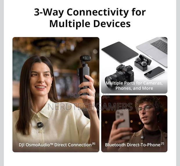 Dji Mic 3 (2 Tx + 1 Rx + Charging Cas/Android, Ultralight, Adaptive · Photo 4