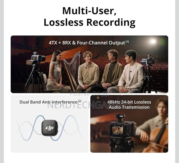 Dji Mic 3 (2 Tx + 1 Rx + Charging Cas/Android, Ultralight, Adaptive · Photo 3