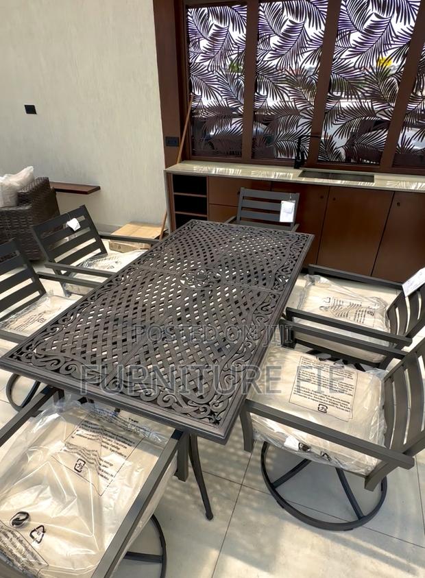 St Croix Outdoor Dining Set-Rust-Proof Cast Aluminum Frame · Photo 2
