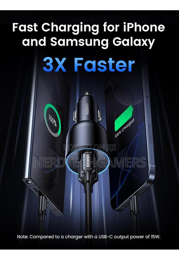 Ugreen 130w Usb C Car Charger, Pd 100w · Photo 5