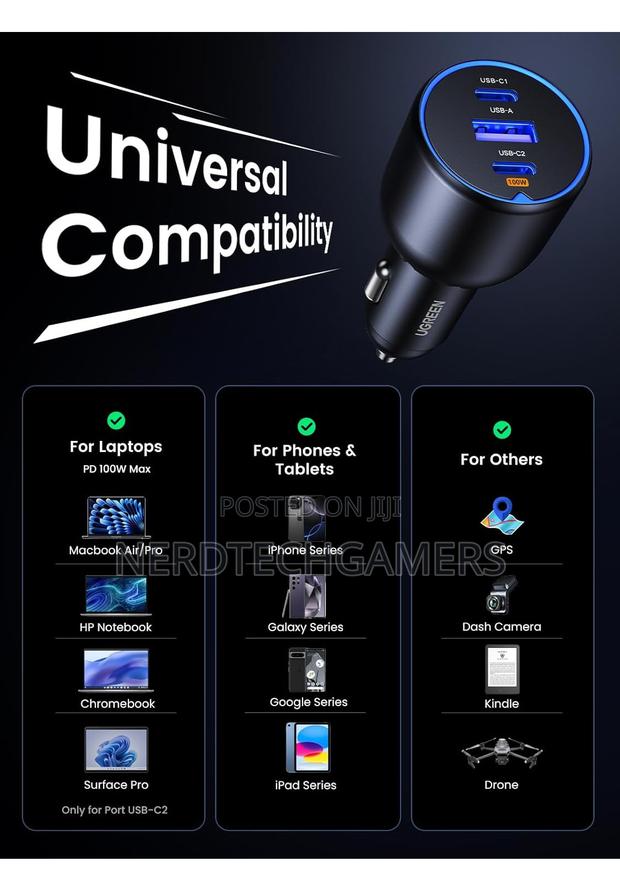 Ugreen 130w Usb C Car Charger, Pd 100w · Photo 7