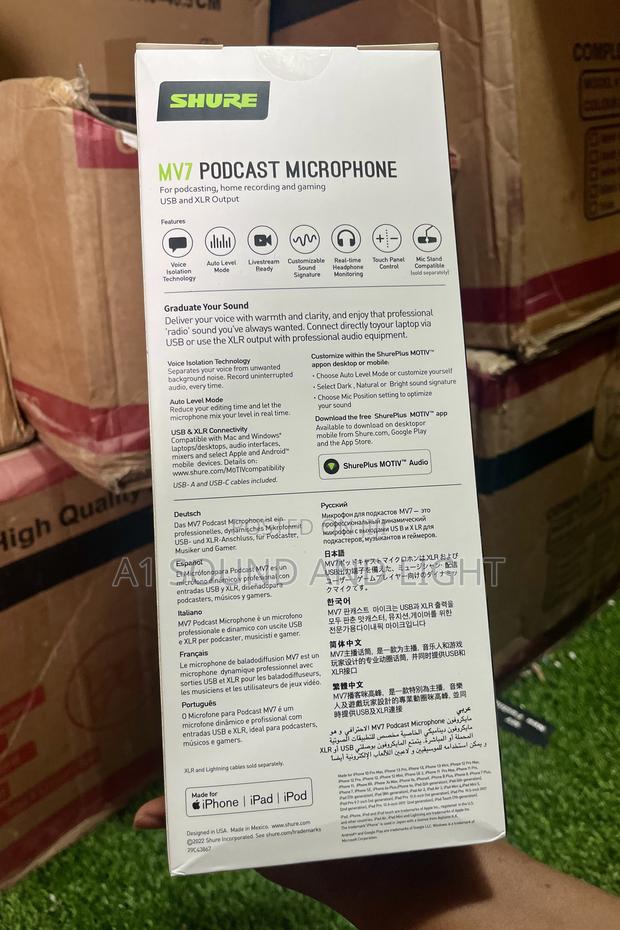 Shure Mv7 Usb / XLR Microphone for Live Streaming, Recording · Photo 2