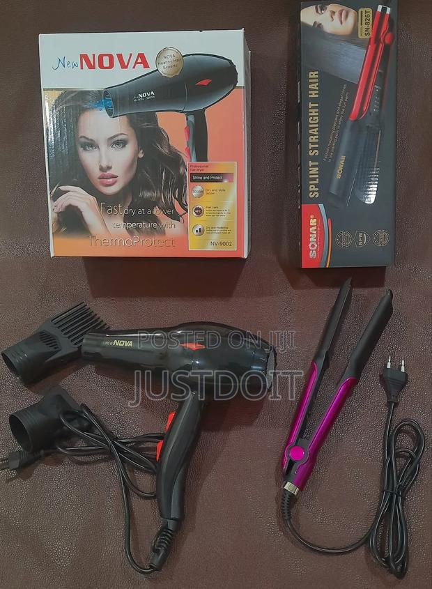 Combo Deal – Nova 9002 Dryer + Sonar 826 Straightener · Photo 1