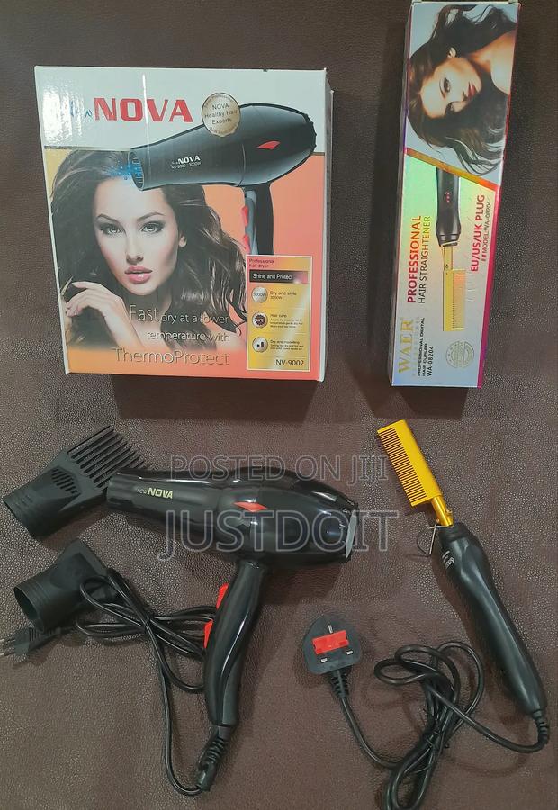 Nova 9002 Hair Dryer + Waer Hot Comb · Photo 1