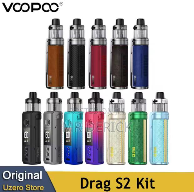 Original Voopoo Drag S2 Kit 60w Electronic Cigarette Pink Color · Photo 1