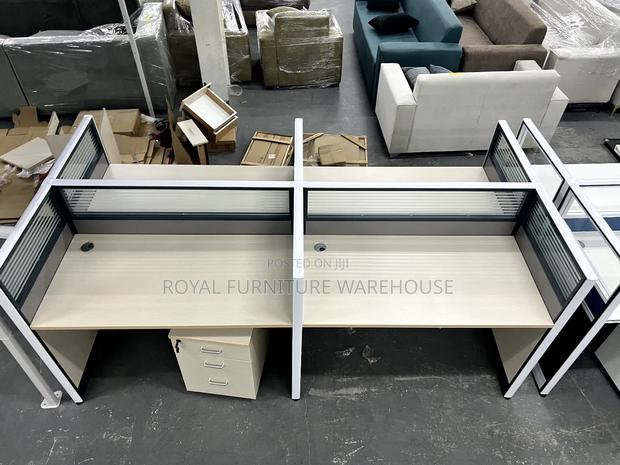 4 Chambers Stationary Office Desk Work Station · Photo 1