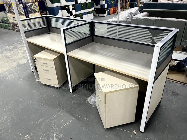 2 Chambers Stationary Office Desk Work Station · Photo 4