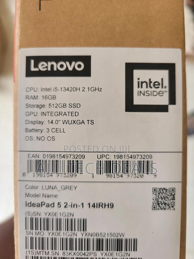 New Laptop Lenovo 16GB Intel Core i5 SSD 512GB · Photo 3
