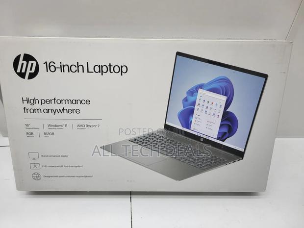 New Laptop HP 8GB AMD Ryzen 7 SSD 512GB · Photo 1