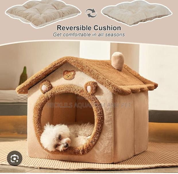 Deluxe Design Soft Cat Dog House Bed · Photo 3