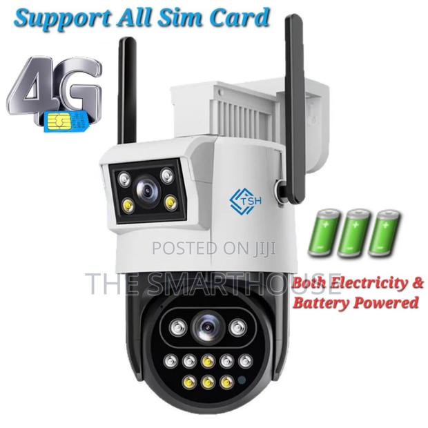 TSH- 4g Dual-Lens Cctv(Support All Sim, Electricity Battery Powered) · Photo 1
