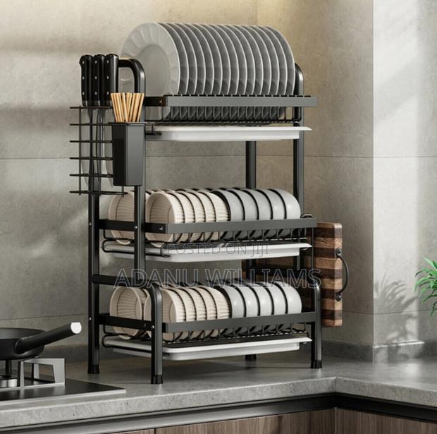 High Quality 3-Tiers Multipurpose Kitchen Dish Rack · Photo 2