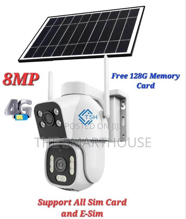 Tsh- Smart Solar 4g Dual Cctv(Free 128g Memory Card Support All Sim) · Photo 1