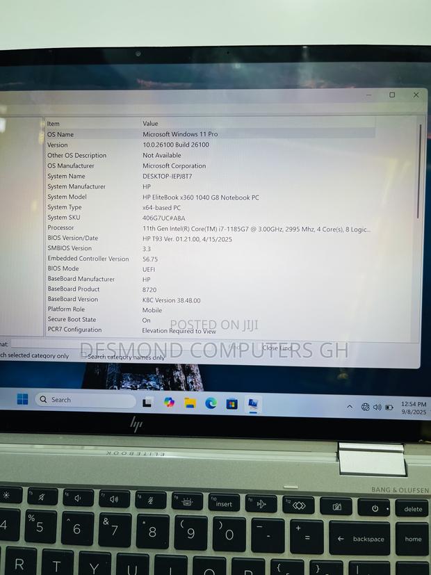 Laptop HP EliteBook 1040 G8 16GB Intel Core i7 SSD 512GB ยท Photo 8