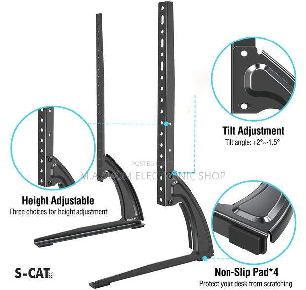 Led Tv Leg Stand 32”-75” Tv Without Legs · Photo 1