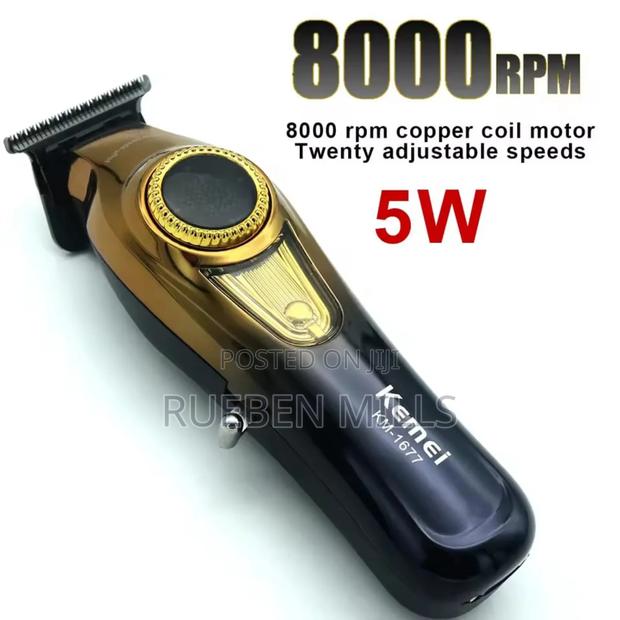 8000rpm Motor Kemei Km-1677 High Precision Detailer Beard Trimmer · Photo 2