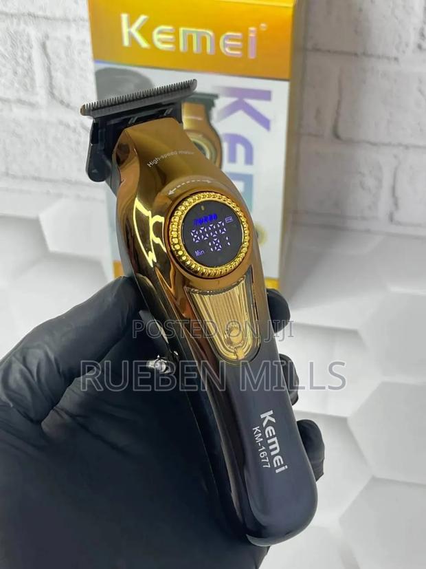 Kemei Km-1677 High Speed Detailer Shaping Skin Machine Beard Trimmer. · Photo 1