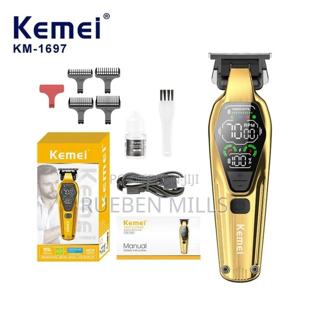 Super Sharp Kemei Km-1697 Detailer Beard Trimmer Barbering Machine · Photo 1