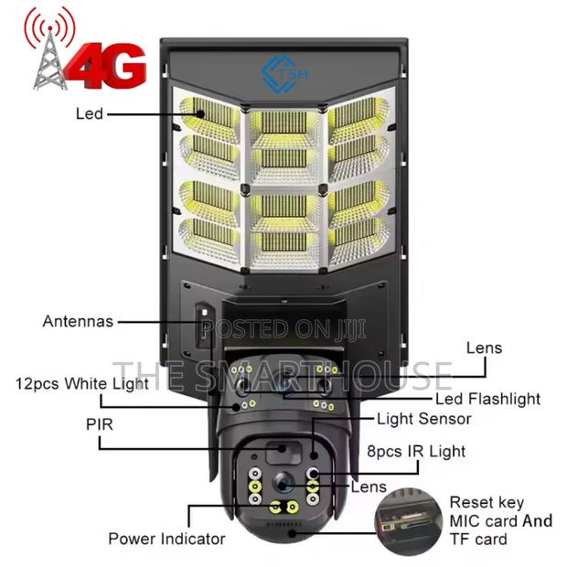 TSH- 4g Solar Streetlight Dual Lens CCTV + Free Memory Card · Photo 5