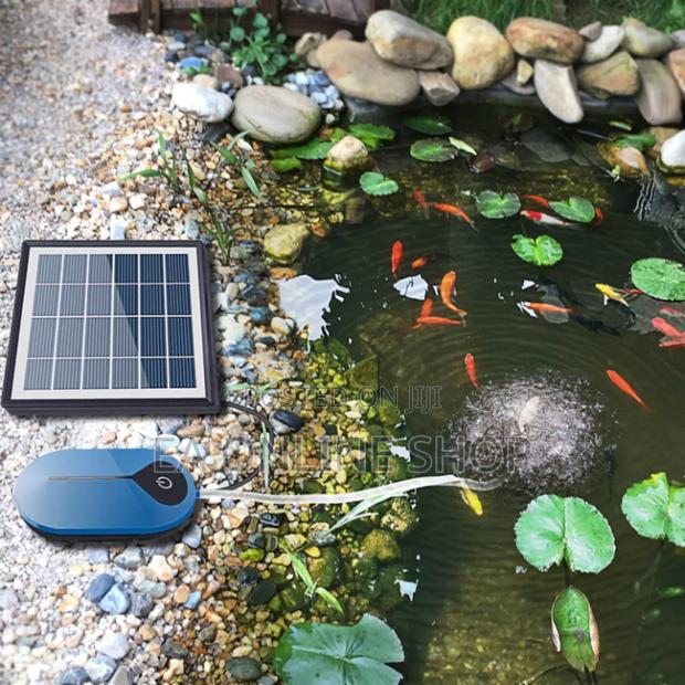 Solar Aquarium Oxygen Air Pump. Electric And Solar Charging · Photo 3