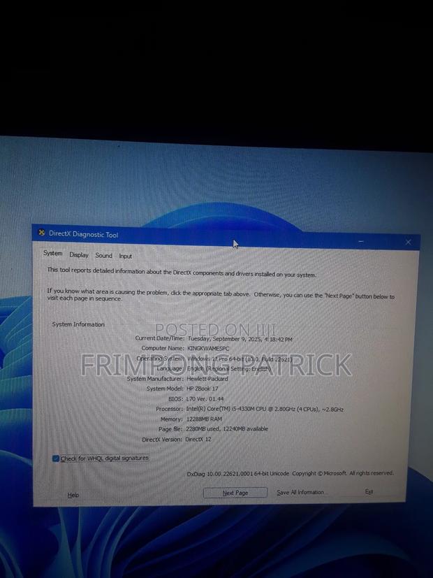 Laptop HP ZBook 17 12GB Intel Core I5 HDD+SSD 640GB · Photo 3