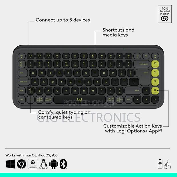 Logitech Pop Icon Wireless Keyboard Mouse Combo · Photo 2