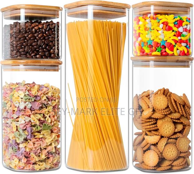 5pcs Storage Container With Bamboo Lid · Photo 1