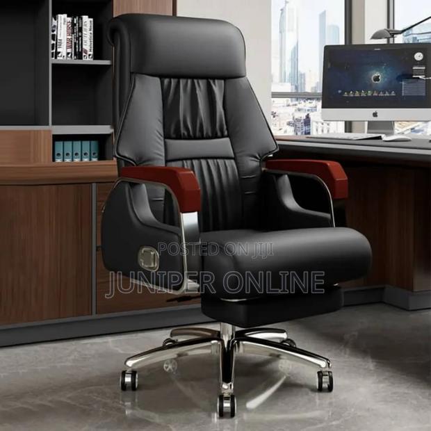 Office Chair Comfortable Message Pure Leather · Photo 1