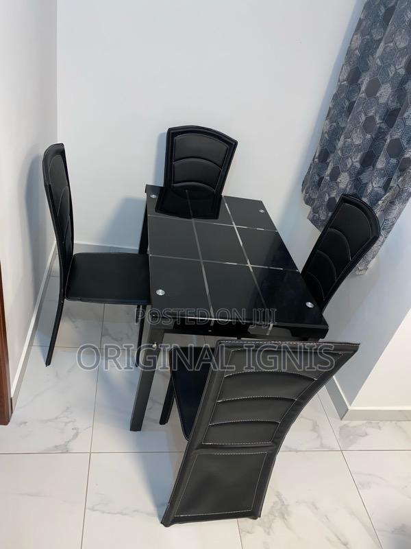 Glass Dinning Table With 4 Chairs · Photo 2