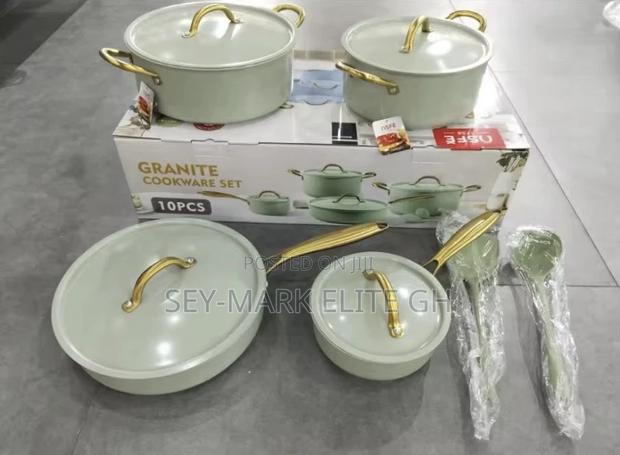10pcs Osfe Granite Cookware Set · Photo 1