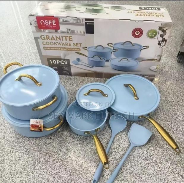 10pcs Osfe Granite Cookware Set · Photo 2