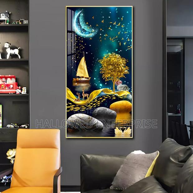 Modern Luxury Print Photo Frame Crystal Porcelain Mural Home Decor · Photo 1