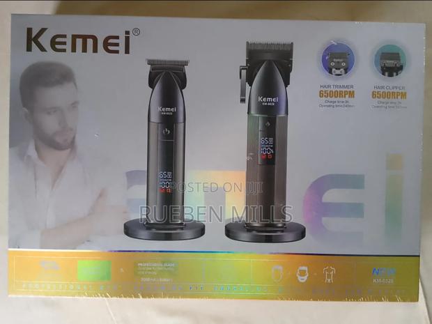 Black Two In One 2 In 1 Combo Kemei Haircut Barbering Skin Machine · Photo 7