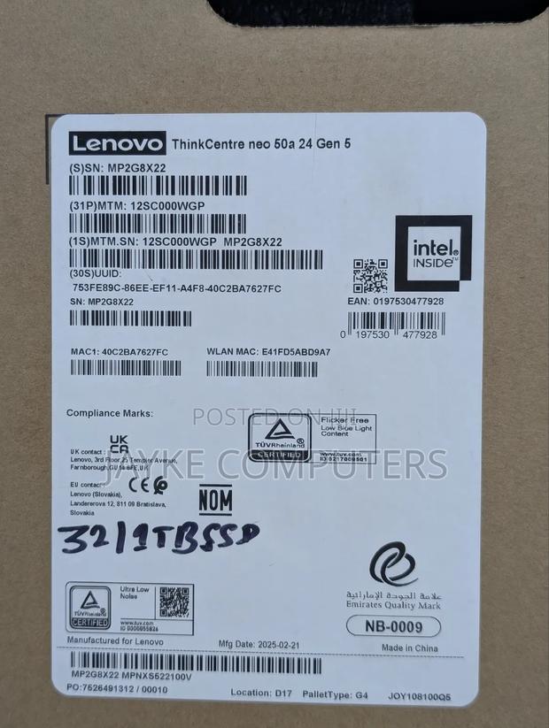 New Lenovo ThinkCentre Neo 30A 32GB Intel Core i7 SSD 1T · Photo 5