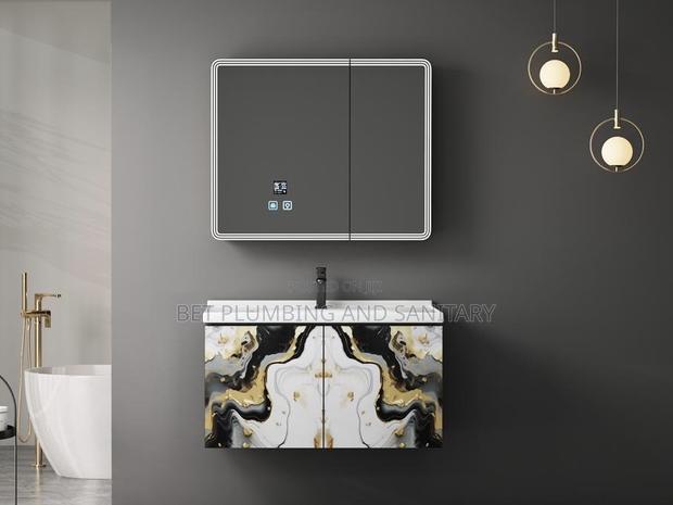 European Led Cabinet Basin and Mirror Complete _Smart Cabinet Basin · Photo 1