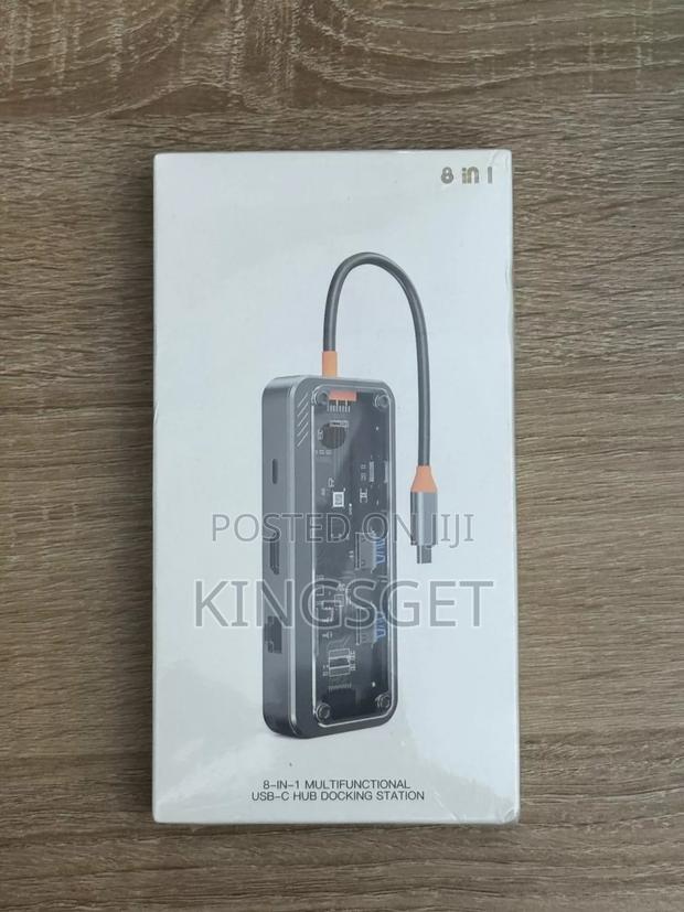 Transparent 8 In 1 Type C Hub · Photo 1