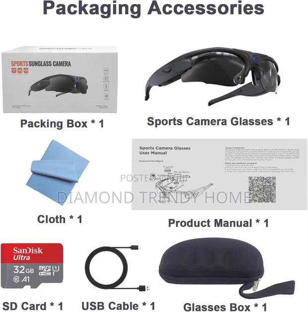 Smart Sunglass With Video Camera and Ear Piece. · Photo 3