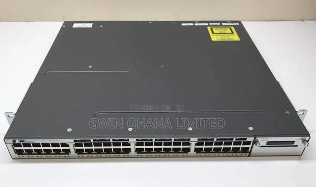 Cisco Ws-C3750x-48t-S 48-Port Gbe L3 Managed Switch + C3kx-Nm-10g · Photo 1
