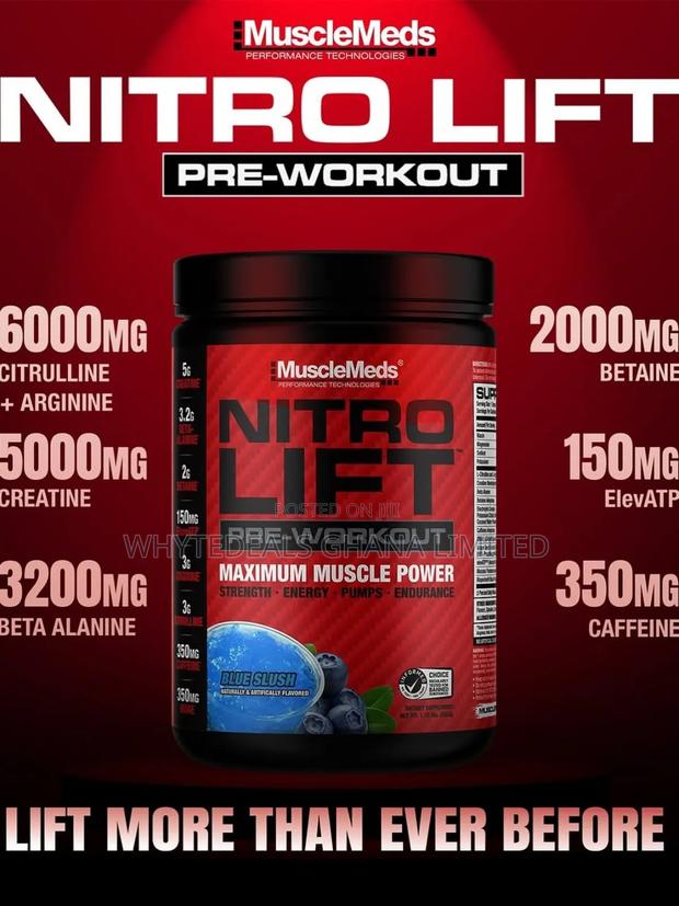 #1 Best Pre-workout| Nitro-lift Muscle Power| Strength| Endurance|Pump · Photo 2