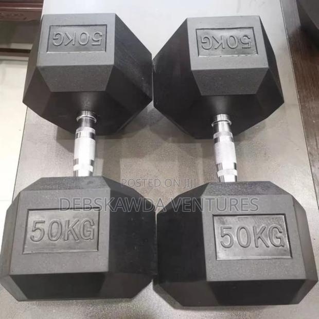 50kg Pair Hex Dumbbells (50×2) · Photo 1