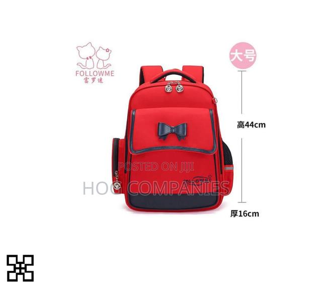 Followme Red Bow Kids Backpack School Bag for KG and Lower Primary · Photo 1