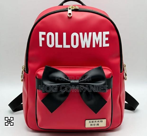 Followme Red Bow Kids Backpack School Bag for KG and Lower Primary · Photo 2