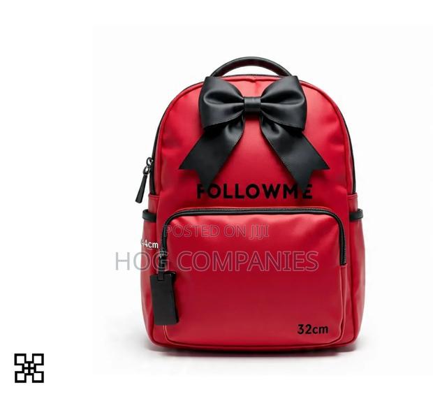 Followme Red Bow Kids Backpack School Bag for KG and Lower Primary · Photo 3
