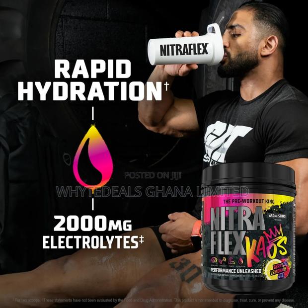 Pre-workout King| Nitraflex Kaos For Explosive Energy| Pump| Strength · Photo 4