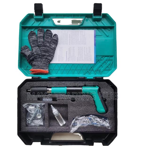 Nail Gun With Nails,Gloves And Googles · Photo 2