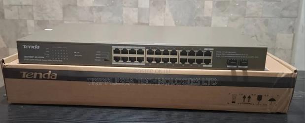 Tenda 24ge+2sfp Ethernet Switch With 24port Poe 370w Poe · Photo 1