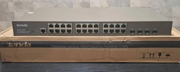 Tenda 24-Port Gigabit Managed Poe Switch With 4-Port SFP Combo · Photo 1