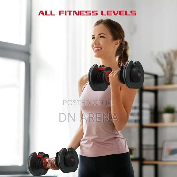 2pack) Fitrx Adjustable Dumbbells, 52.5lb Smartbell Dumbbell Set · Photo 3